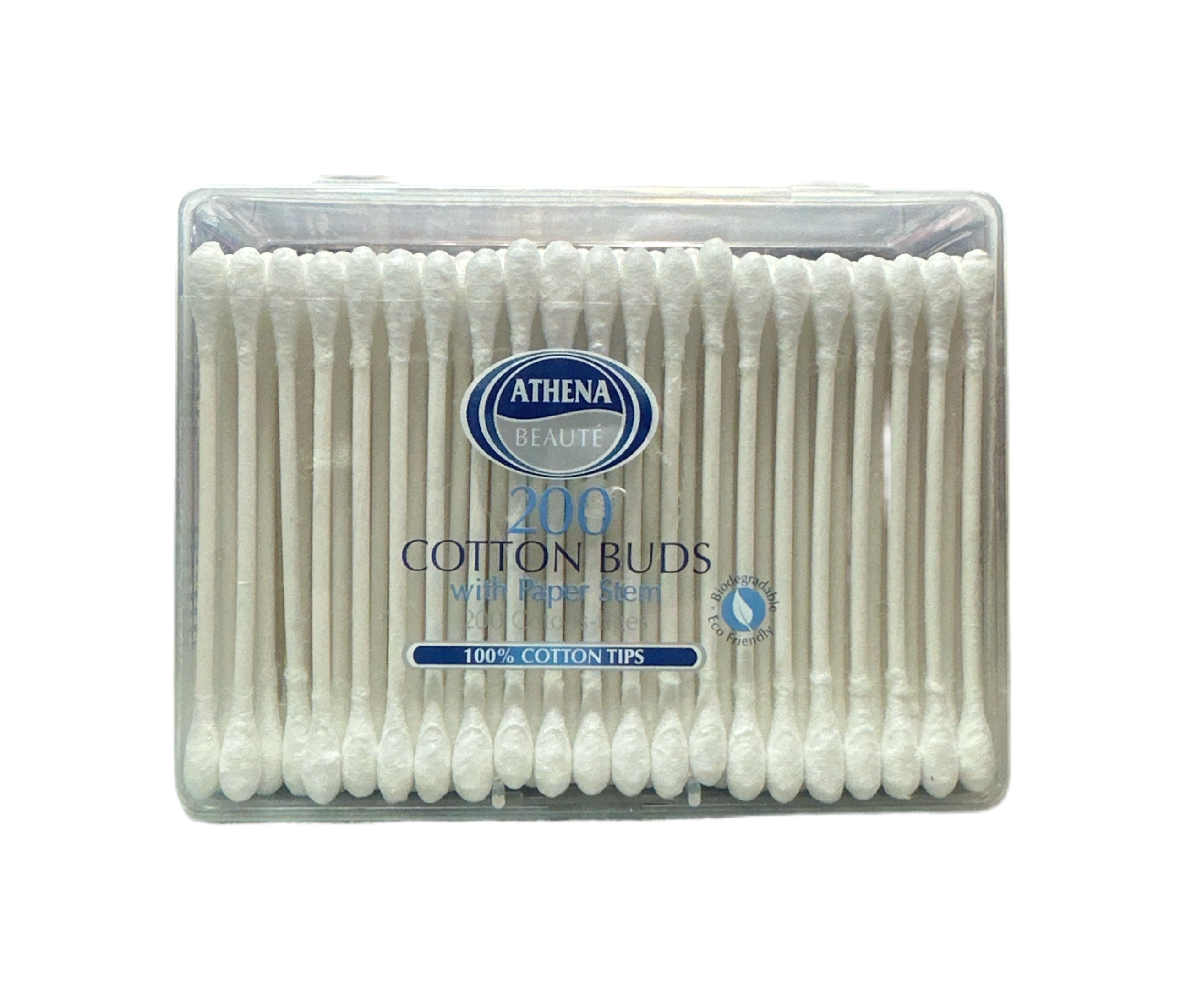 Athena Beaute 200 Cotton Buds With Paper Stem | High Quality Tissue Product Online - Product Image Athena Beaute 200 Cotton Buds With Paper Stem | High Quality Tissue Product Online - Product Image